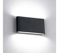 Lámpara de pared nórdica de aluminio IP65, lámpara de pared interior impermeable, luces de pasillo hacia arriba y hacia abajo para el hogar, escaleras, lámparas de noche para dormitorio 115x90x28mm 6W