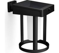 Philips Aplique de pared exterior Camill - Solar redondo 1.4W 3000K, negro opaco, sensor IP44