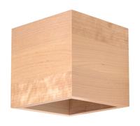 Sollux Lighting Lámpara de pared Quad SL.0491 1x40 W madera natural pantalla rectangular