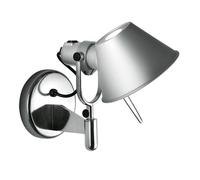 Artemide Lámpara de pared Tolomeo Faretto aluminio. con botón de encendido y apagado