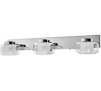 Lámpara de pared y techo OSRAM OR lame, con tecnología LED, cromada, 16.5W, 1050lm, 3000/4000K. Temperatura de color ajustable mediante interruptor de pared (blanco frío/blanco cálido). Protección