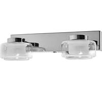 Lámpara de pared y techo OSRAM ORBIS Flame, con tecnología LED, cromada, 11W, 700lm, 3000/4000K. La temperatura de color es ajustable mediante un interruptor de pared (blanco frío/blanco cálido). Prot
