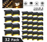 Lámpara de paso Solar LED blanca cálida, luces de jardín para exteriores, decoración de luz impermeable para balcón, Patio, escalera, valla
