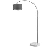 Monzana Lámpara Arco Altura Ajustable 150-175 Base de Mármol Ø30cm Lámpara de Pie E27 60V Cabezal Gris