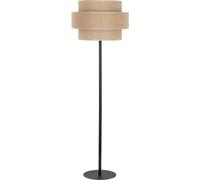 TK Lighting Lámpara de pie Calisto, yute, cilindro, marrón natural, altura 155 cm