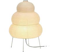 Lámpara de pie con trípode blanco, pantalla de papel de arroz moderna para dormitorio, sala de estar, iluminación elegante para estudio y comedor, luz de escritorio