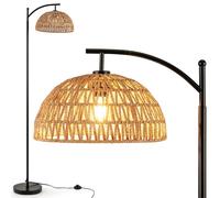 Lámpara de pie COSTWAY, 160 cm, casquillo E27, lámpara de pie con pantalla colgante e interruptor en el pie