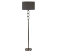 Mauro Ferretti Lámpara de pie Bright One cm Ø 42,5 x 164, vidrio y hierro, blanco y gris