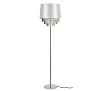 [lux.pro] lámpara de pie - e27 / 60 w / 230 v - blanco-cromo 165cm - 40cm