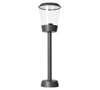 Lámpara de pie exterior LED C4 Elaine - Ø18,5 cm, color gris