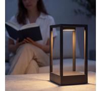 Lámpara de pie exterior LED C4 Rack, con un diámetro de 15 cm, 3 W, luz blanca cálida, 174 lúmenes, grado de protección IP66, color negro