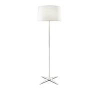 Lámpara de pie Flur, con pantalla de tela blanca