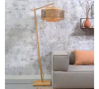 Lámpara de pie GOOD & MOJO Bután, color natural, 176 cm, Ø 50 cm