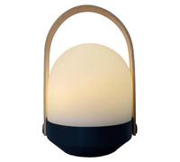 Lámpara de pie inalámbrica - LUMISKY - AURA - LED blanco cálido regulable - Mango de bambú - Recargable - 27 cm de alto