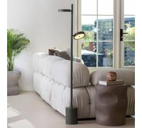 Lámpara de pie LED GOOD & MOJO Okinawa, de 2 luces, verde, 146 cm, madera