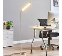 Lindby LED Lámpara de pie Jabbo (Moderno) en Gris hecho Metal (1 llama, lámpara