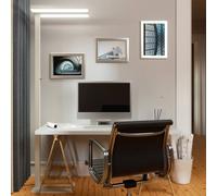 Lámpara de pie LED Logan Basic de Arcchio, blanca, 6000 lm, atenuable