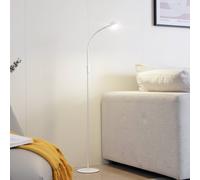 Lindby LED Lámpara de pie Maori (Moderno) en Blanco hecho Metal (1 llama, lámpara