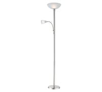 Lámpara de pie LED Maxy (8,8 W, Plata, Blanco cálido, Ø x Al: 30 x 178 cm)