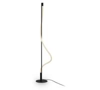 Lámpara de pie LED Maytoni Tau, 15W, color negro, luz cálida