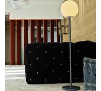 Lámpara de pie LED, modelo LUMISKY LUNY TALL, altura de 150 cm, recargable, diseño escandinavo, base de metal, luz blanca cálida y regulable