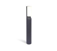 Lámpara de pie LED moderna para exteriores, con diseño cilíndrico de aluminio, color antracita