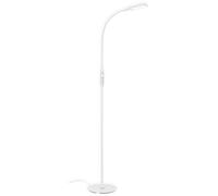 Lámpara de pie LED para escritorio BRILONER, con mando a distancia, regulable, control de temperatura de color (CCT), función táctil, color blanco, 24 x 140 cm