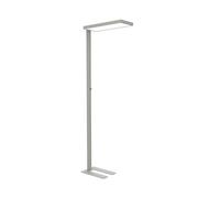 Lámpara de pie LED para oficina MAULjura, color plateado, aluminio, 196,5 cm