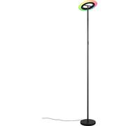 Reality Leuchten Lámpara de pie LED Samba, altura 175 cm, negro, CCT, RGB