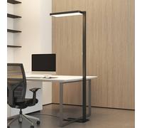 Lámpara de pie LED Timon de Arcchio, 54 W, negra, altura 195 cm