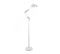 Lampara de pie metal color blanco serie antigona 28cm
