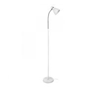 Lampara de pie metal color blanco serie megara 22cm