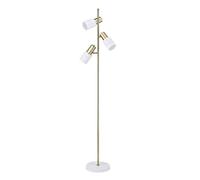 Lampara de pie metal color dorado serie maena 31cm
