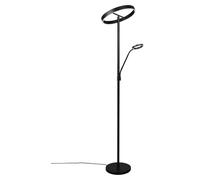 Lámpara de pie moderna, color , con dos anillos y un brazo flexible para lectura, ideal para salón o dormitorio. Altura: 180 cm. Tecnología LED con luz de color variable y 39W. Modelo WILLIS Trio