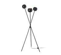 Lámpara de pie namsos 3x e14 40w metal 161x58 cm - negro/dorado [lux.pro]