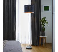 Lámpara de pie OSRAM Decor Felt Weaving Cans, gris, 1 luz, E27
