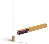 Lámpara de pie Philips Hue White and Color Ambiance, Gradient Signe, base de madera
