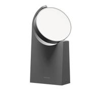 Lámpara de pie Philips Mimosa, 7W, iluminación exterior tipo farola, color antracita, metal, IP44, ideal para terraza y jardín