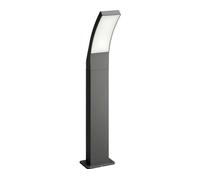 Lámpara de pie Philips Splay, 12W, iluminación exterior tipo farola, color antracita, metal, IP44, ideal para terraza y jardín