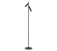 Lámpara de pie Philon (Altura: 140 cm, Negro, Número de bombillas: 2 ud.)
