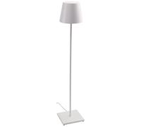 Lámpara De Pie Poldina Blanca Con Enchufe 230v 28x150cm - Diseño Moderno En Aluminio