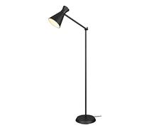 Lámpara de pie Reality Leuchten Enzo R40781032, color negro mate metálico, excepto 1 E27