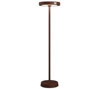 Lámpara de pie solar Barbell Solar RF - LED recargable de 65 W - Lámpara de pie para exterior, 3 alturas (156-113-70 cm) Corten - Zafferano
