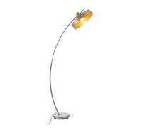 Lámpara de pie stafford moderna 1x e27 60 w metal 159 x 75 x 35 cm - gris [lux.pro]