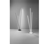 Lámpara de pie TWINS LED de diseño, fabricada por Perenz, en metal blanco