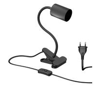Lámpara de pinza cuello de cisne WAIKA interruptor negro mate 1x GU10 máx. 15W