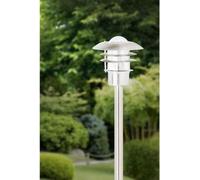 Lámpara de poste exterior TERRENCE, 90 cm de altura, acero, marca BRILLIANT, casquillo E27, para uso en exteriores