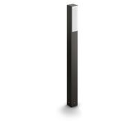 Lámpara de poste Stratosphere de Philips, 3,8 W, iluminación de poste para exteriores, color antracita, metal, IP44, ideal para terrazas y jardines