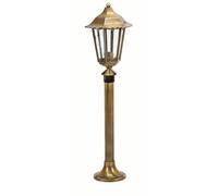 Lámpara de Sendero Rústica Latón E27 H:74cm IP43 SITIA para Jardín
