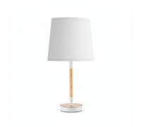 Lámpara de sobremesa alondra 1xe14 blanco-haya/blanco 25d